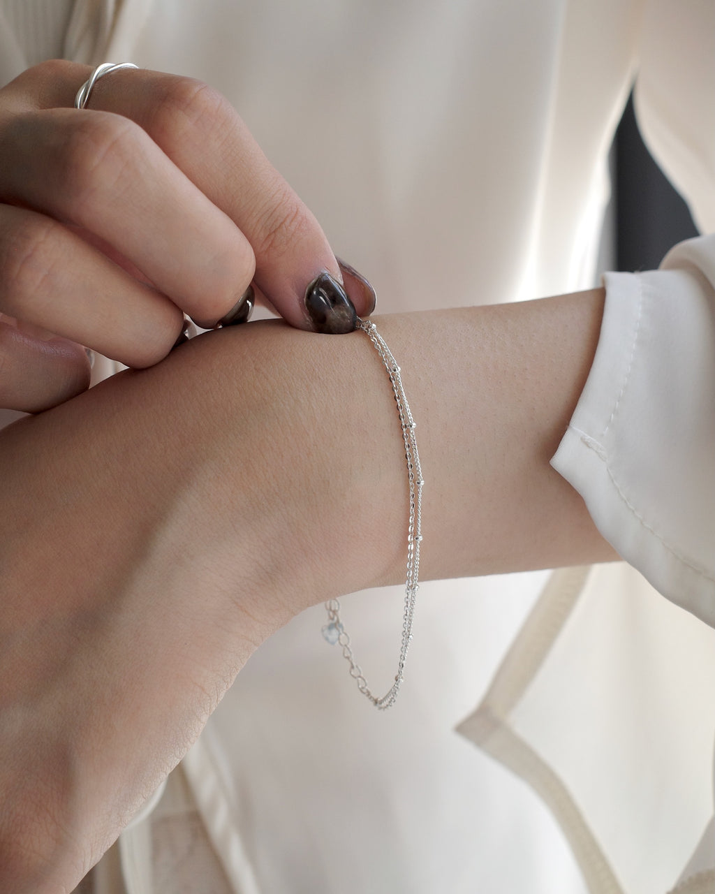 SILVER925 DOUBLE BRACELET/シルバー/ブレスレット