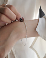 dot & chain bracelet(silver925)