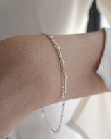 dot & chain bracelet(silver925)