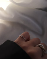 matte knot pinky ring