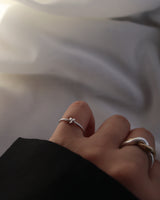 matte knot pinky ring
