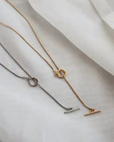 lock chain long necklace