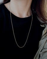 lock chain long necklace