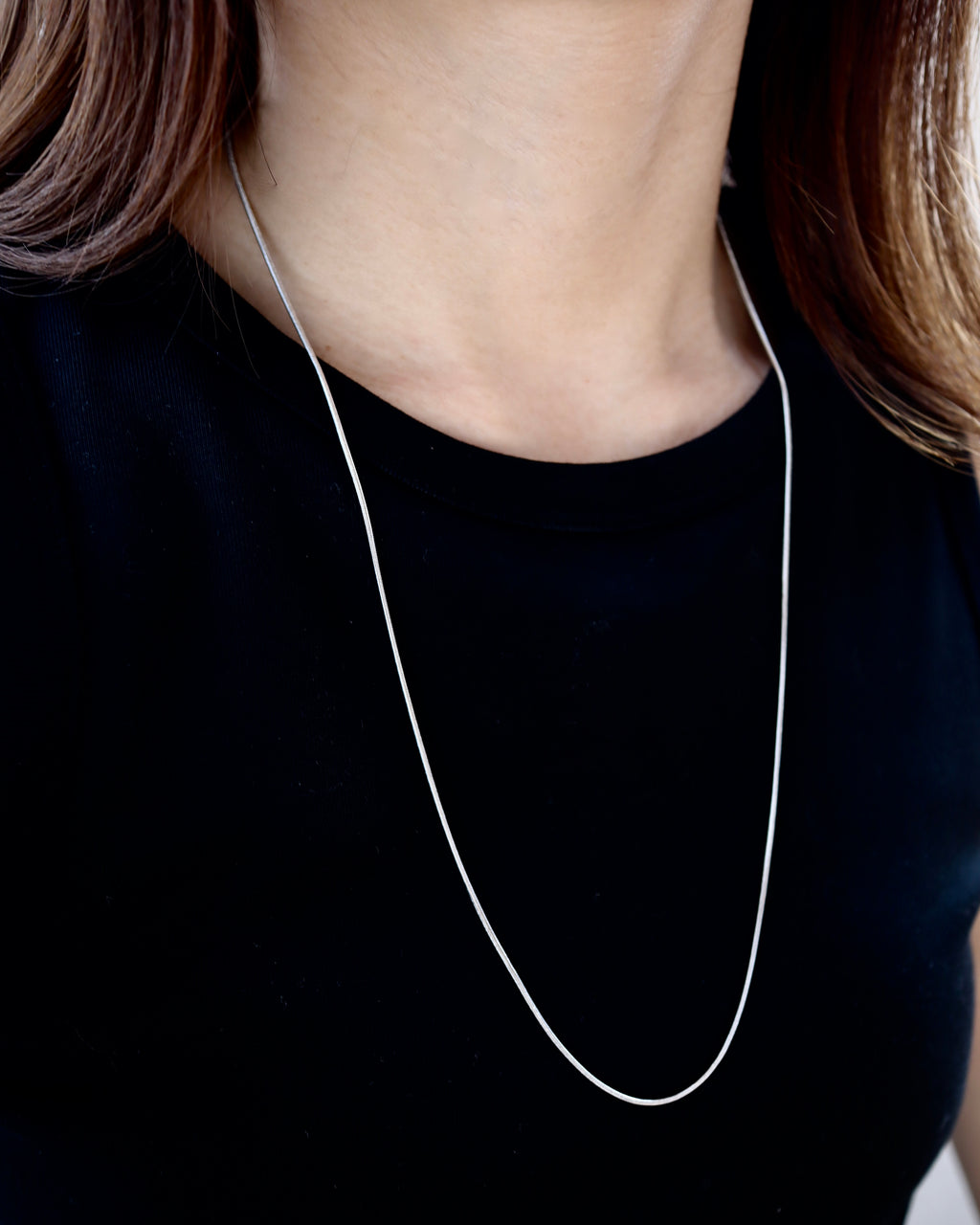 lock chain long necklace - beller