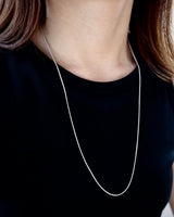 lock chain long necklace