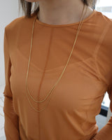 two line long necklace
