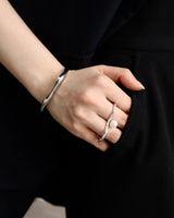 two finger pearl ring