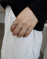 shiny thin wave ring