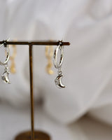 solid moon hanging pierce