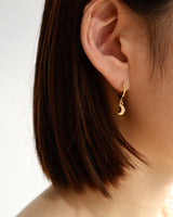 solid moon hanging pierce