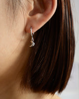 solid moon hanging pierce