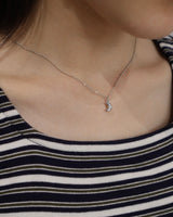 solid moon necklace