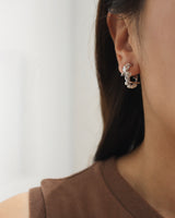 pearl spiral earring