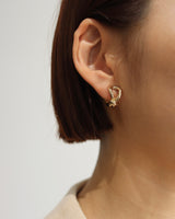 knot hoop earring