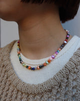 colorful luxury pearl necklace