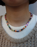 colorful luxury pearl necklace