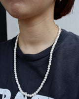 pearl linking long necklace