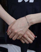 shiny knot pinky ring