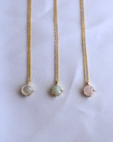 gemstone solitaire necklace