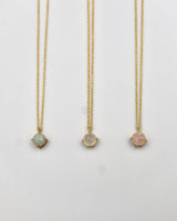 gemstone solitaire necklace