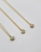 gemstone solitaire necklace