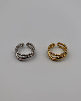 shiny curve dot ring