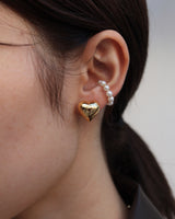 plump heart earring