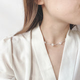 crooked pearl choker - beller
