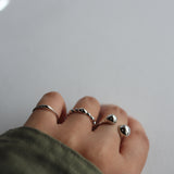 shiny puffy pinky ring