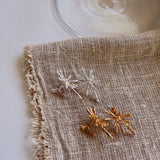 matte spark pierce & earring