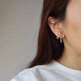 matte spark pierce & earring
