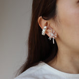 matte spark pierce & earring