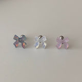 colorful ribbon cartilage pierce