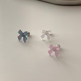 colorful ribbon cartilage pierce