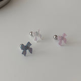 colorful ribbon cartilage pierce