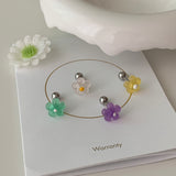 clear flower cartilage pierce