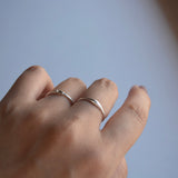 matte puffy thin ring