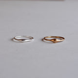 matte puffy thin ring