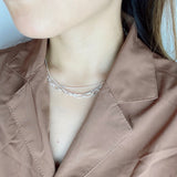 matte triple necklace