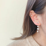 star × pearl ear cuff