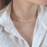 thin pearl necklace