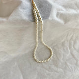 pearl linking long necklace
