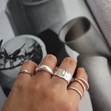 matte puffy thin ring