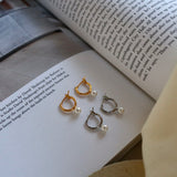 mini pearl hoop pierce