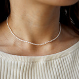 thin pearl necklace