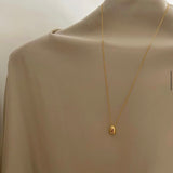 shiny beans necklace