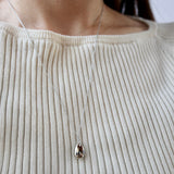 shiny beans necklace