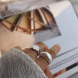 shiny white acryl ring