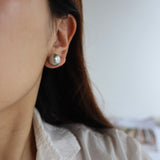 classic pearl stud pierce