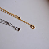 crumpled plate necklace